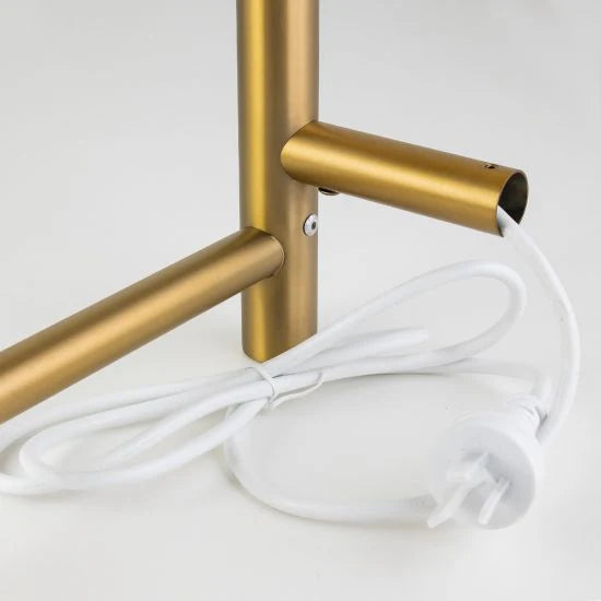 Round Electric Heated Towel Rack 6 Bars