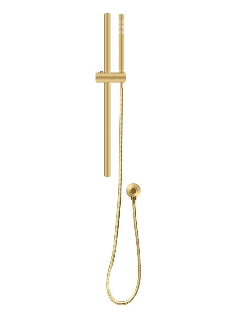 Shower Rail with Handheld Shower - in Brushed Nickel, Gun Metal Grey and Brushed Brass
