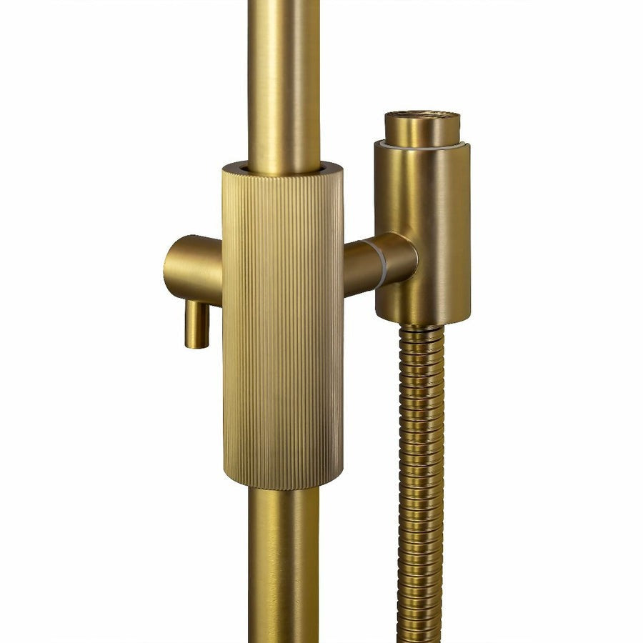 CADDENCE Series Shower Rail without Handheld Shower - in 3 color finishes