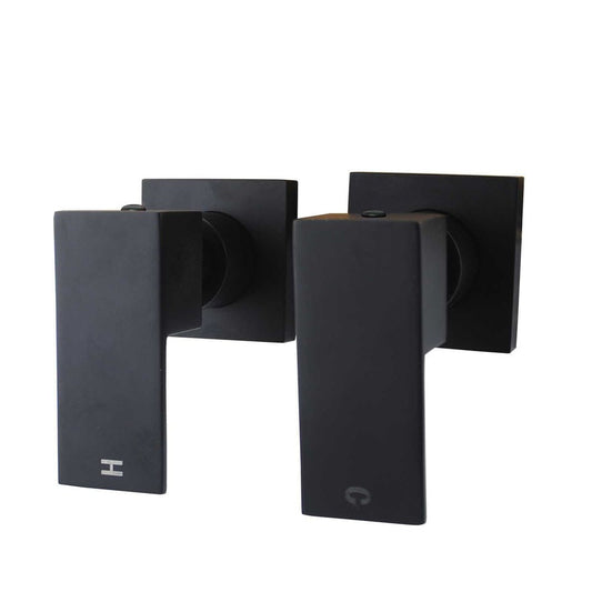 BLAZE Shower Wall Taps in Chrome and Matte Black