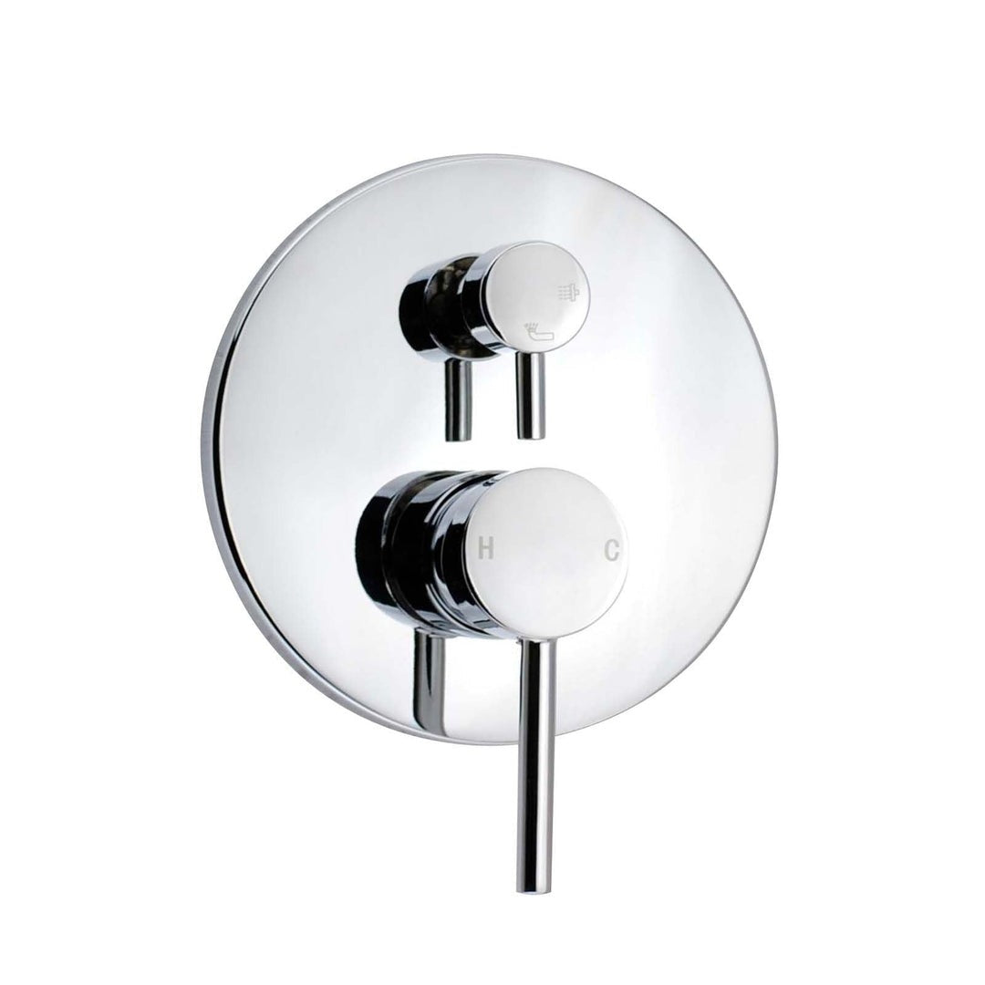 LUCID PIN Round Chrome Shower/Bath Mixer Diverter (In 5 color)