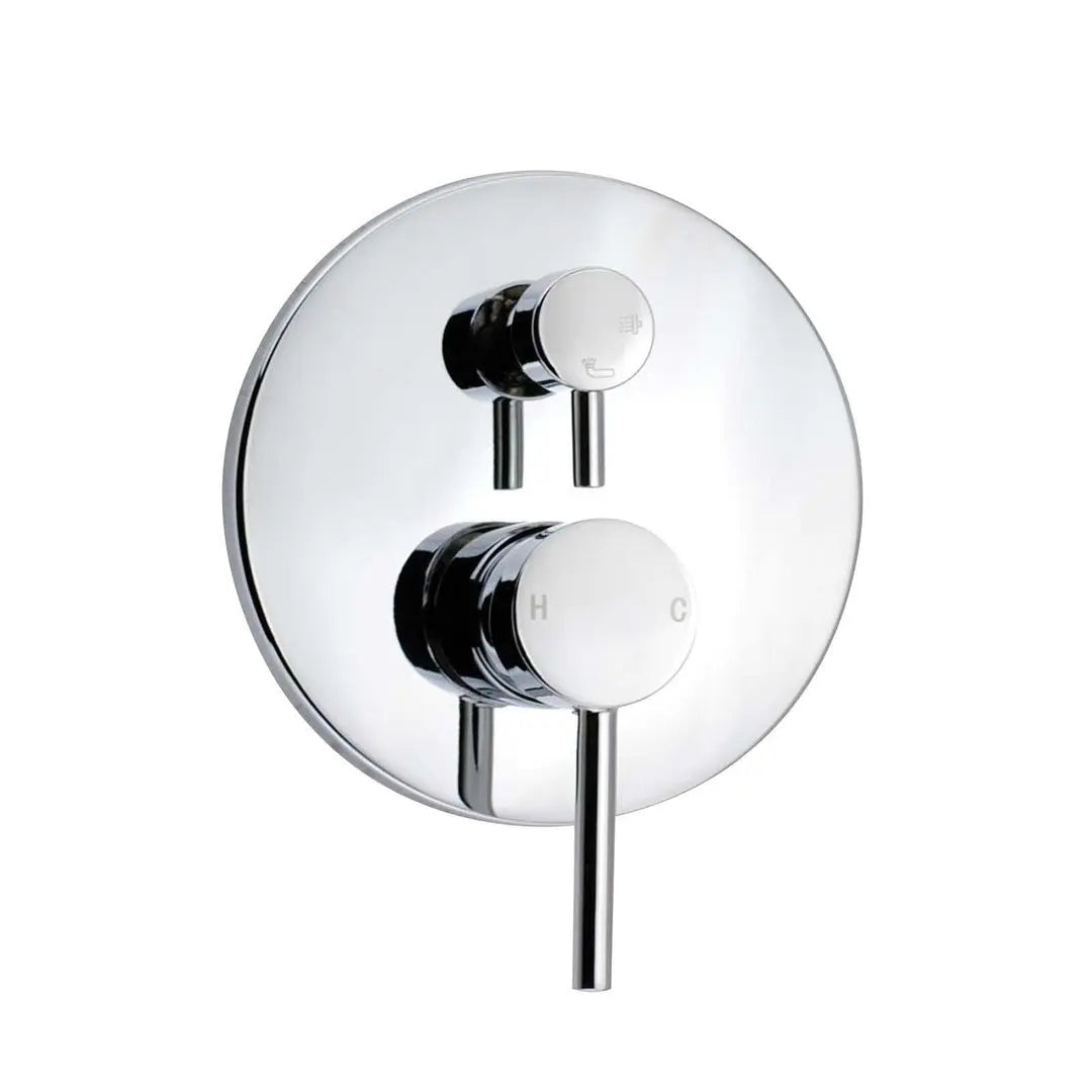 LUCID PIN Round Chrome Shower/Bath Mixer Diverter (In 5 color) (Copy)