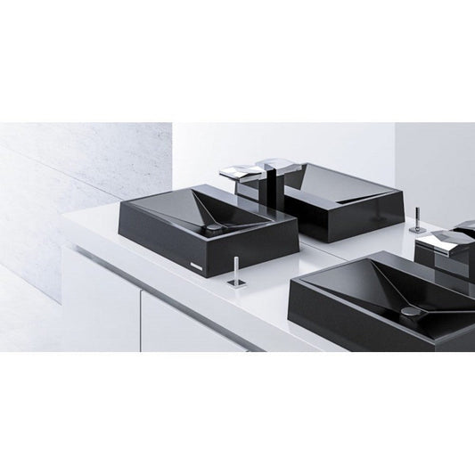 Sternhagen Above Counter Basin White or Black Glossy Bathroom Wash Basin Sani-Quartz Composite Golden Cut