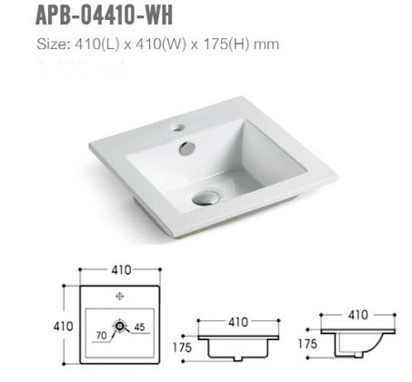 Grace Semi Inset Ceramic Basin