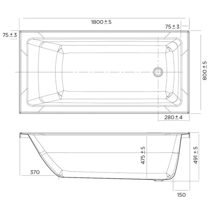 LOUVE Drop-In Bath Tub