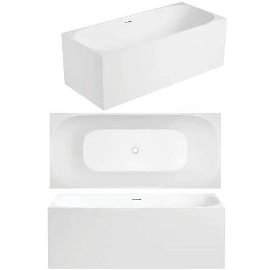 STUDIO Free Standing Overflow Bath Tub - Available in 3 Sizes