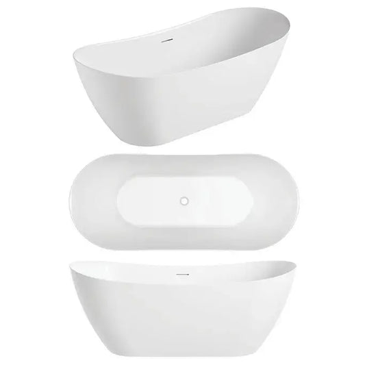 LUKA 1700 Free Standing Overflow Right Hand Bath Tub