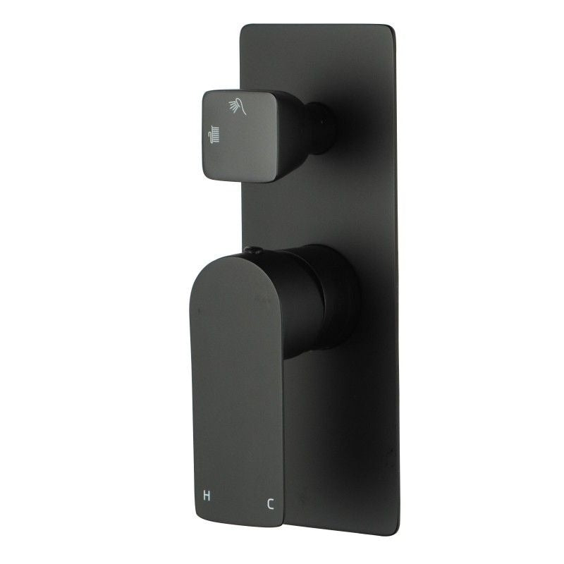 VOG Series Solid Bath/Shower Wall Mixer with Diverter Wall Mounted (In 2 Colours)