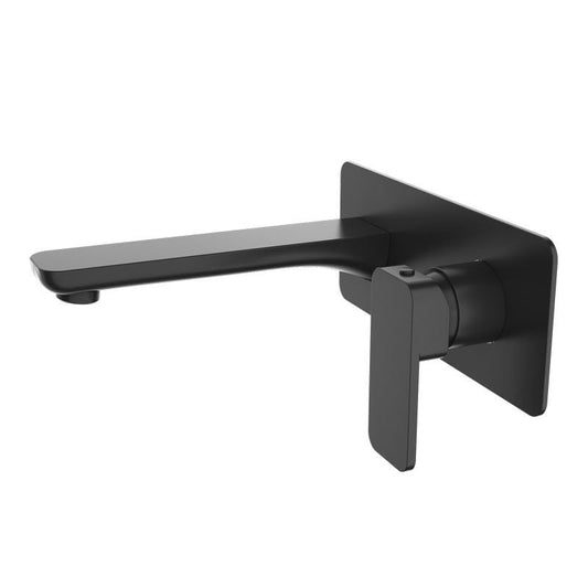 IVANO Series Bathtub/Basin Wall Mixer With Spout - in Chrome and Black