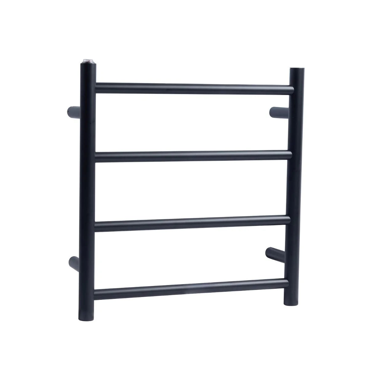 Round Chrome Electric Heated Towel Rack 4 Bars