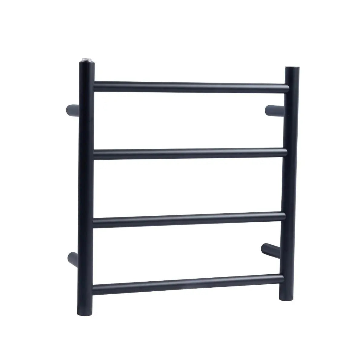 Round Chrome Electric Heated Towel Rack 4 Bars