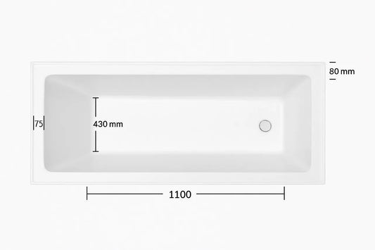 CHELSEA Drop In Bath Tub - Available in 2 sizes (1500mm,1700mm)