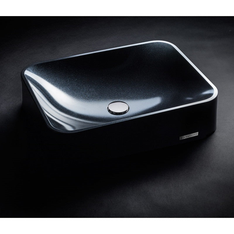 Sternhagen SEE ROSE Above Counter Basin White or Black Glossy Bathroom Basin Sani-Quartz Composite