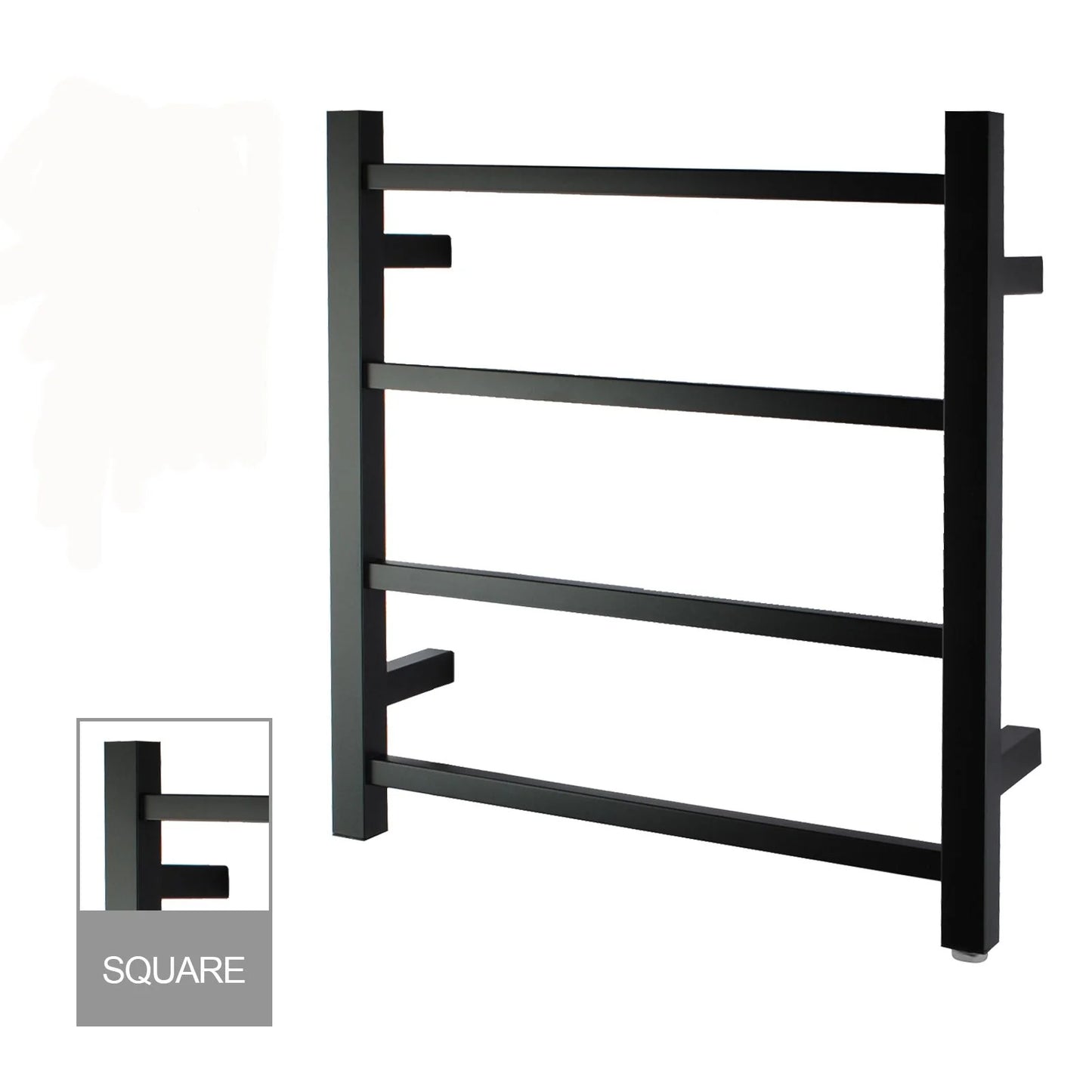 Square Electric Heated Towel Rack 4 Bars