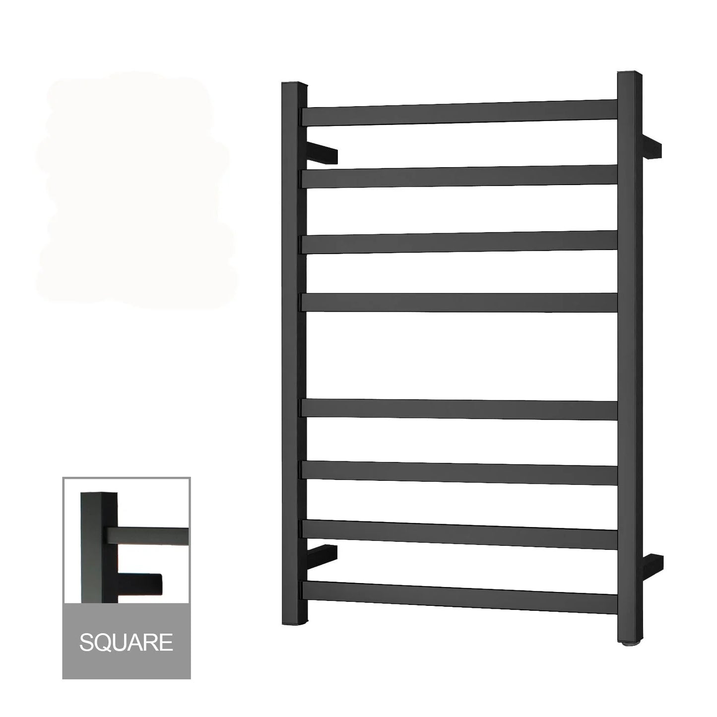 Square Electric Heated Towel Rack 8 Bars