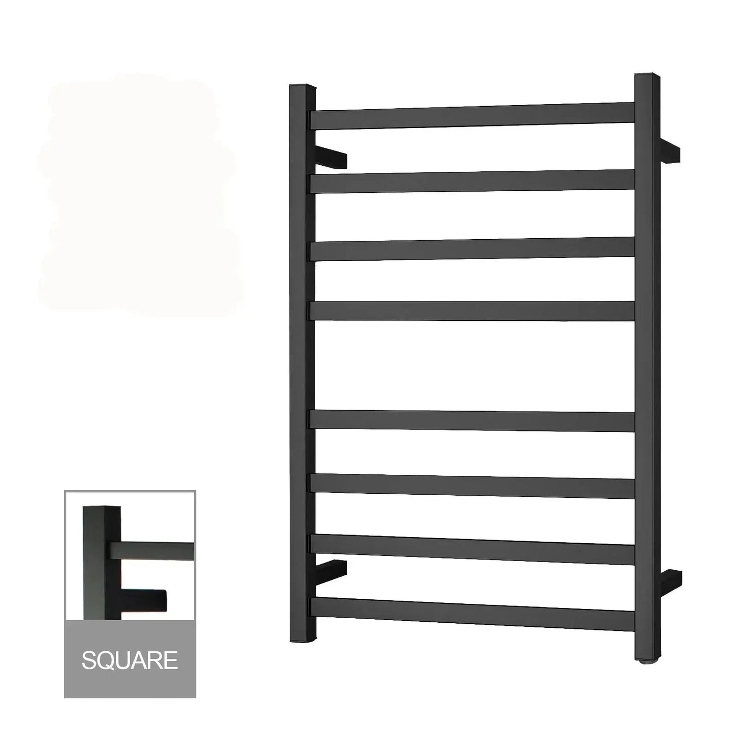 Square Electric Heated Towel Rack 8 Bars
