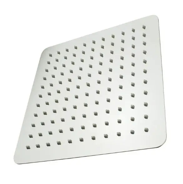 Super-slim Square Rainfall Shower Head 300mm - Chrome & Black