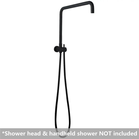 300mm Height Round Top Water Inlet Shower Rail