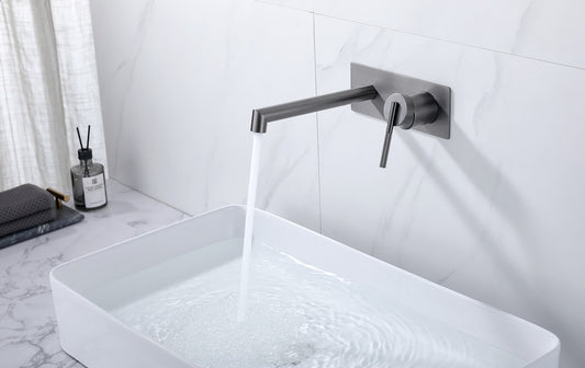 CADDENCE Series Wall Mixer with Spout - in 3 Color Finishes
