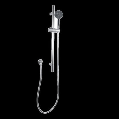 Round Chrome Hand held Shower Set With Rail  Handheld Shower Head