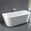 ROYAL 1500mm Back to Wall Freestanding Bath Tub  Bathtub