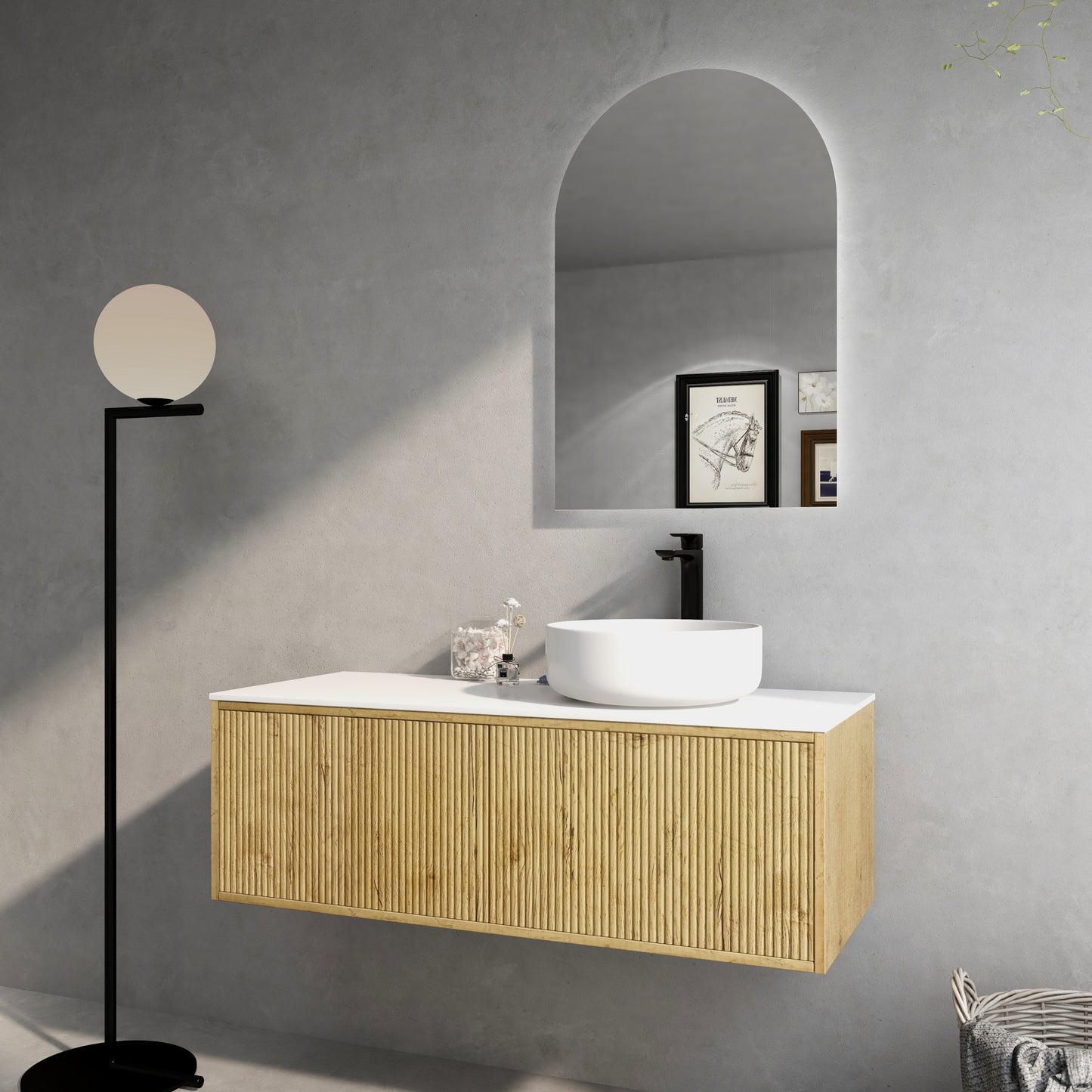 BELLEVUE Wall Hung Vanity - 2 Color's & 5 Sizes Available