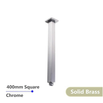 Square Chrome Ceiling Shower Arm 400mm  Shower Arm