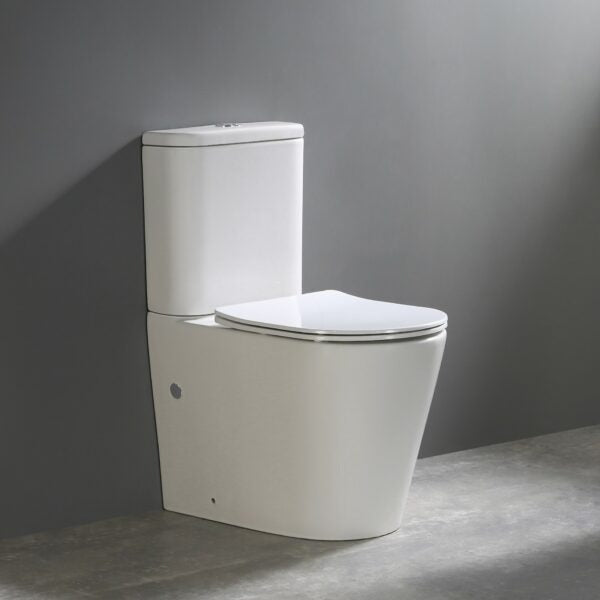 VICTOR Tornado Flush Nano Back to Wall Toilet Suite – Gloss White  Toilet Suite