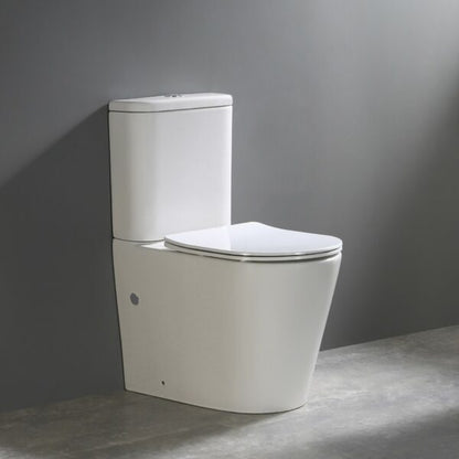 VICTOR Tornado Flush Nano Back to Wall Toilet Suite – Gloss White  Toilet Suite