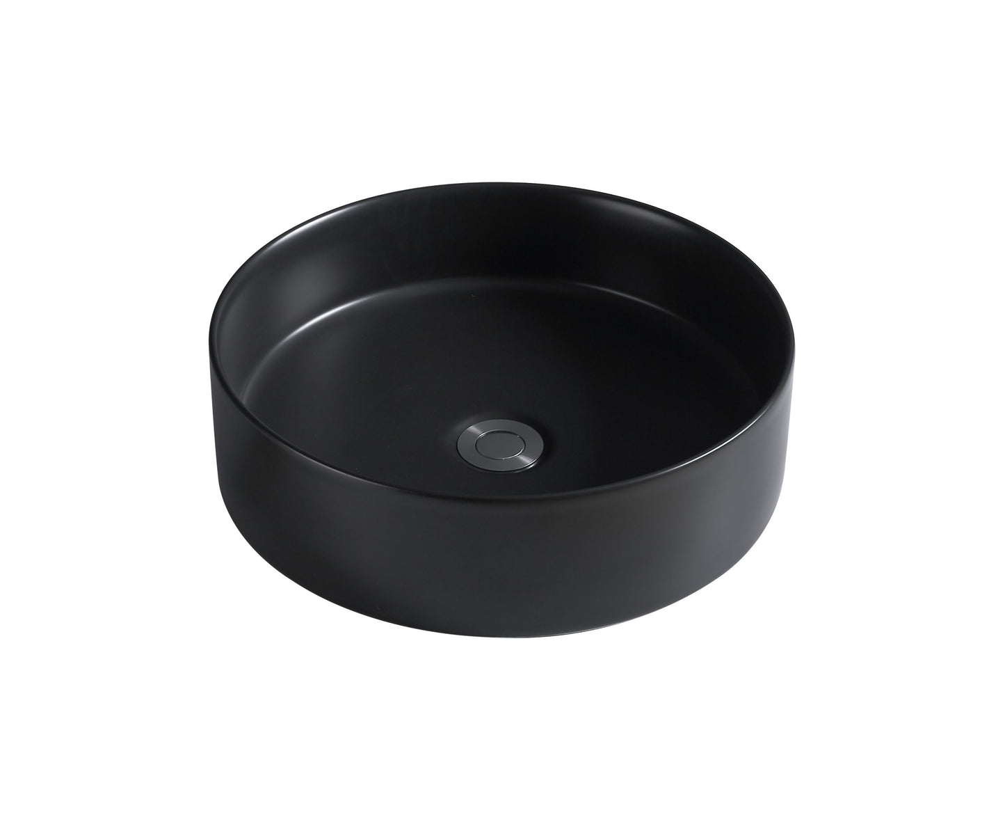 BA680 — Round Above Counter Basin - in 4 finishes: Gloss white, Matte White, Matte Black , Calacatta Design