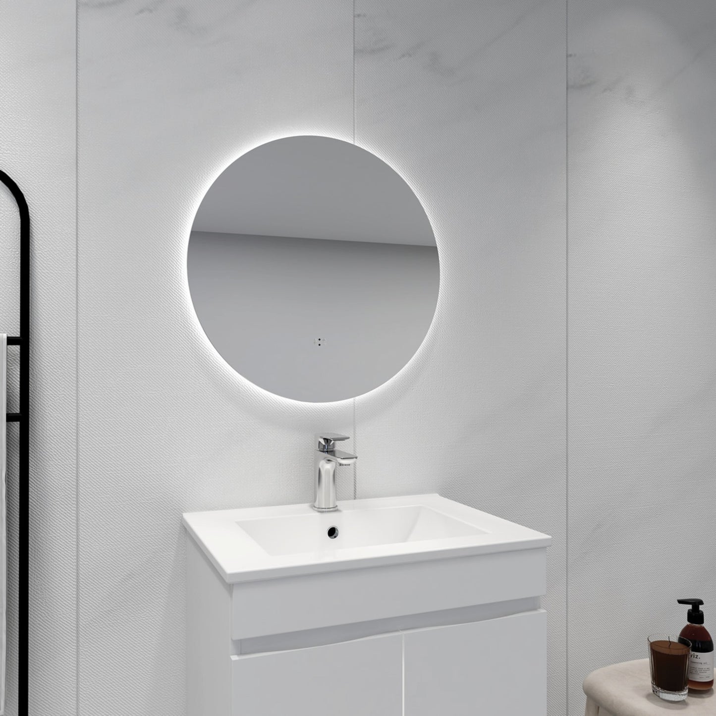 LED Round Backlit Mirror - 3 Sizes Available.