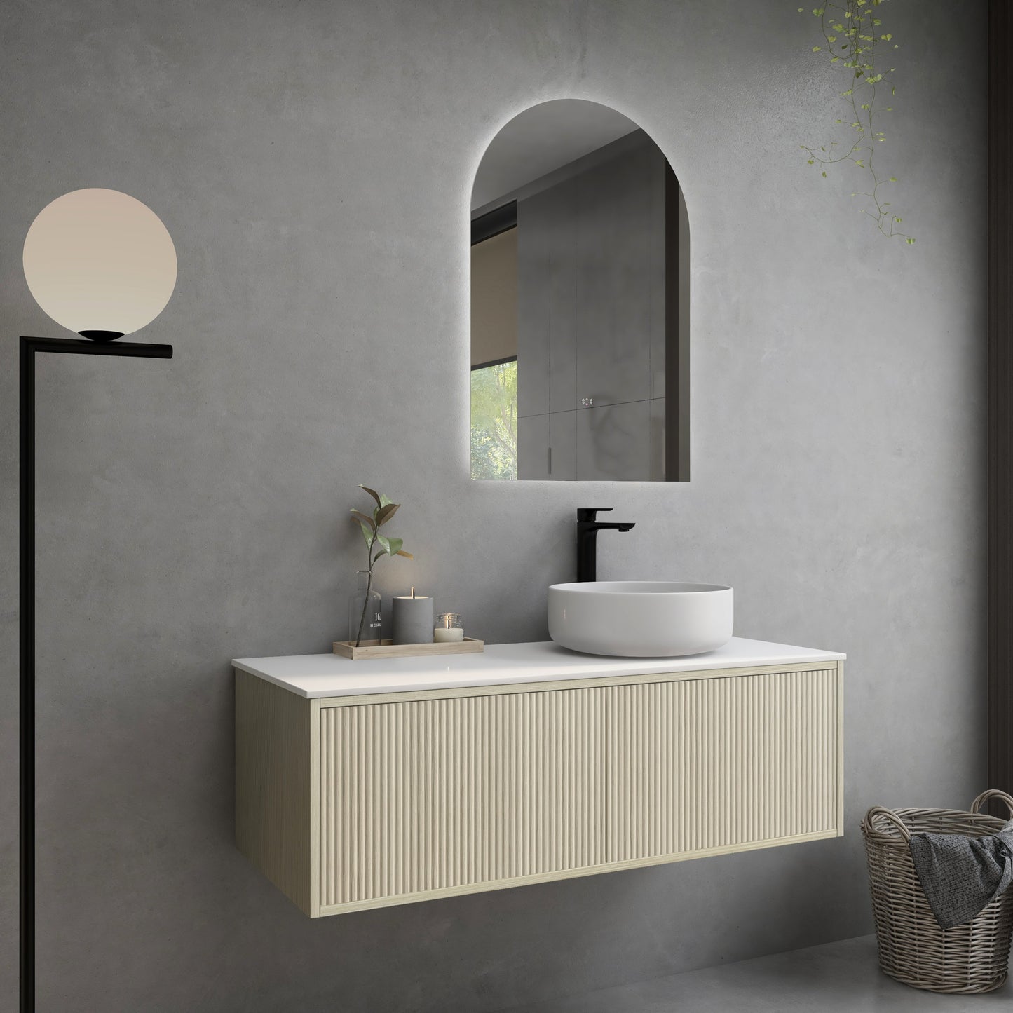 BELLEVUE Wall Hung Vanity - 2 Color's & 5 Sizes Available