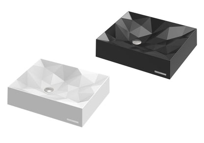 Sternhagen Kristall Mini Above Counter Basin White or Black Glossy Bathroom Basin Sani-Quartz Composite