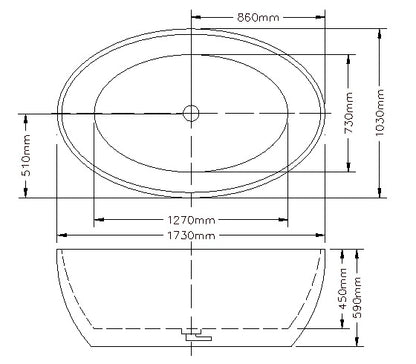LUCIA Freestanding Bathtub