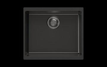 Carysil Enigma 100S Single Bowl Granite Kitchen/Laundry Sink Top/Flush/Under Mount