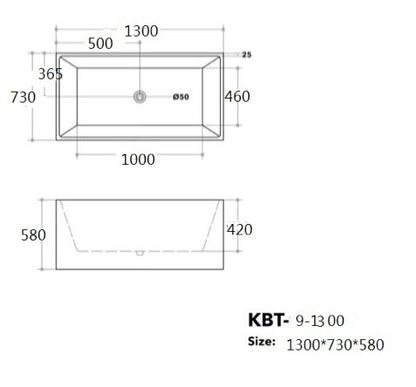 QUBIST Freestanding Bathtub