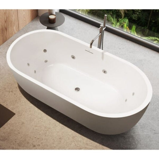 Elisi 1700 Freestanding Spa Bath 12-Jets with Overflow  Spa
