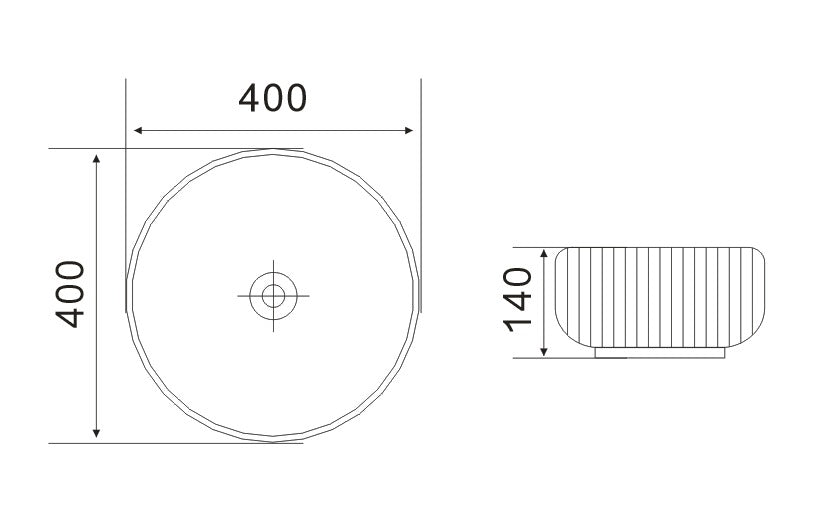 CASCADE Above Counter Basin - 6 Shapes & 3 Color's Available