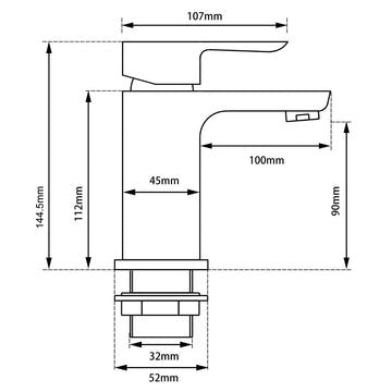 VOG Basin Mixer Tap  Bathroom Basin Mixer