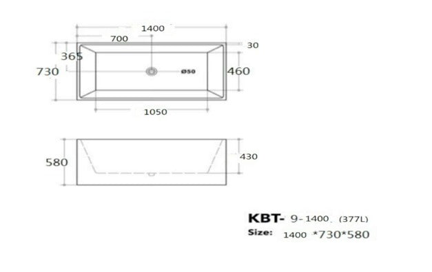 QUBIST Freestanding Bathtub