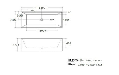 QUBIST Freestanding Bathtub