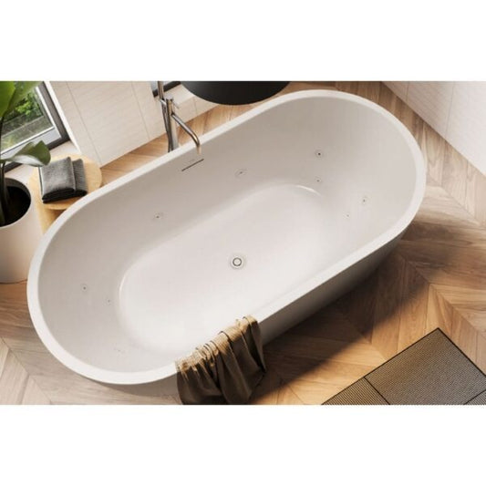 Elisi 1700 Freestanding Spa Bath 12-Jets with Overflow  Spa