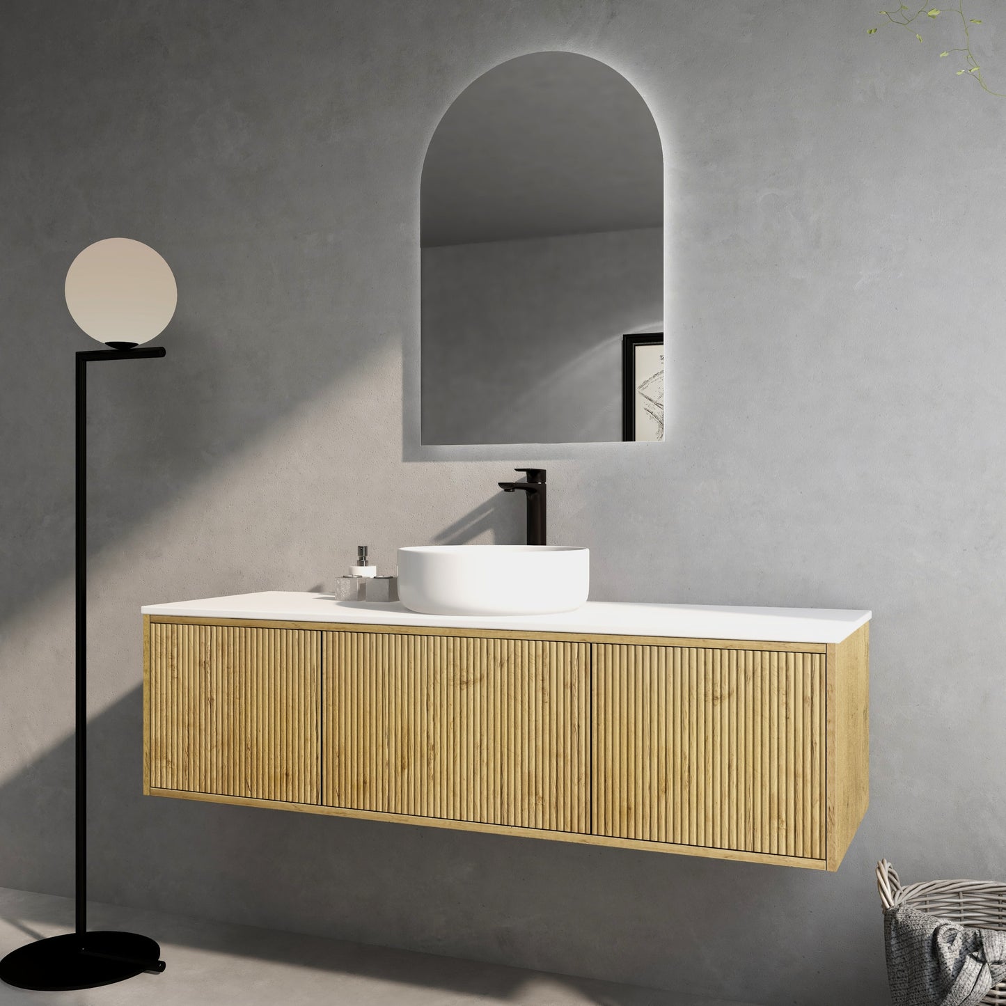 BELLEVUE Wall Hung Vanity - 2 Color's & 5 Sizes Available