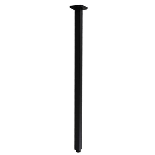 Square Black Ceiling Shower Arm 600mm