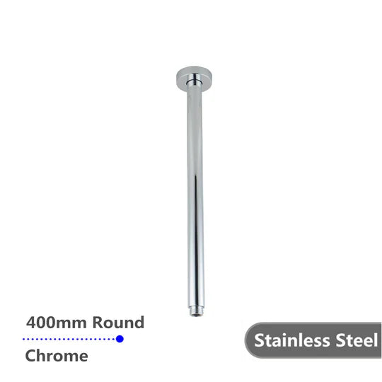 Round Chrome Ceiling Shower Arm 400mm  Shower Arm