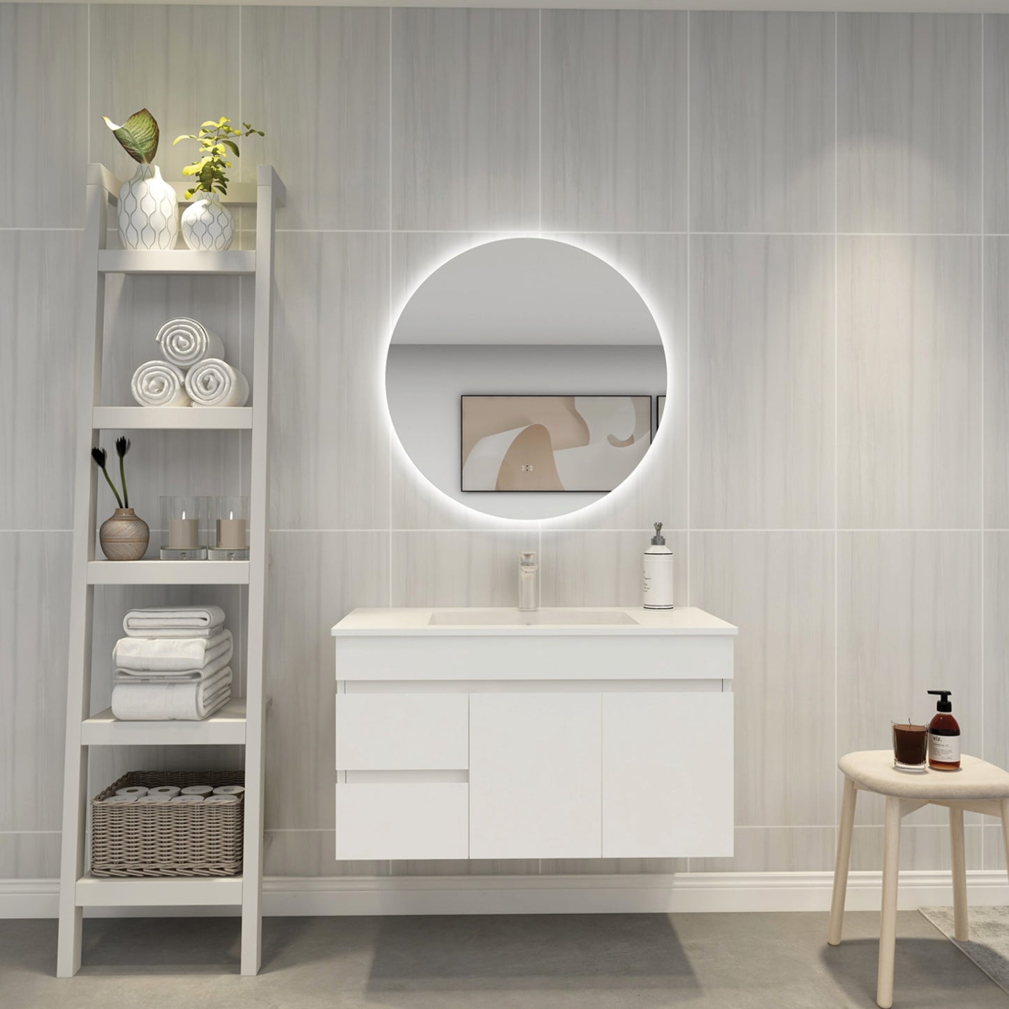 LED Round Backlit Mirror - 3 Sizes Available.