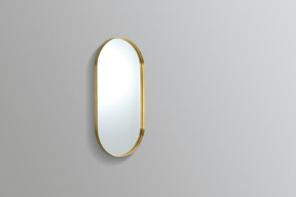 Oval Gold Framed Mirror - 2 Sizes Available