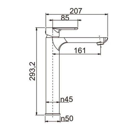 VOG Tall Basin Mixer  Bathroom Basin Mixer