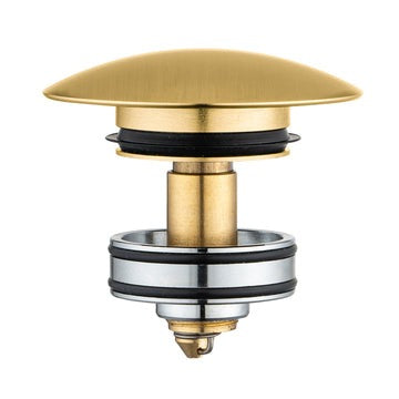 Brushed Brass Pop Up Waste Universal