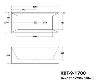 QUBIST Freestanding Bathtub